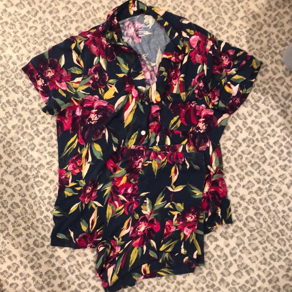 Stars Above floral PJ set
